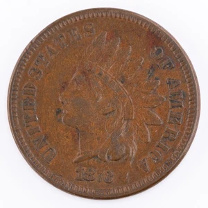 1873 Indian Head Cent Closed 3 XF IHC 1c Penny - Picture 1 of 2