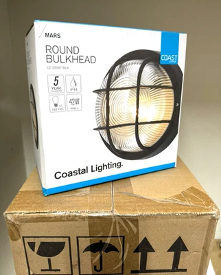 Lote de trabajo 8 x Mampara redonda para jardín exterior Costa Marte-IP44 luz de pared-poste rápido Foto 1 de 3