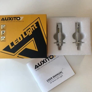 AUXITO H1 Led Light 6500K White Operating Life: 50,000hrs IP Rate 67  2- Pack - Picture 1 of 9