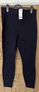 NEXT Stretch Leggings - Size 14 - Navy Blue - BNWT - Picture 1 of 5