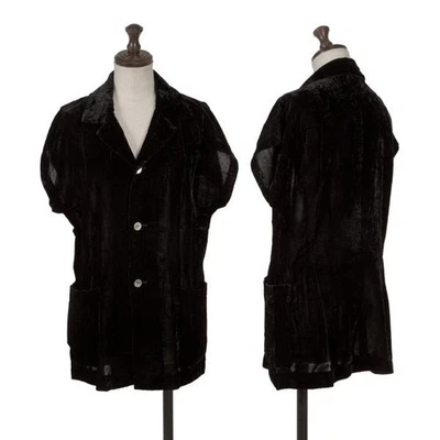Blusa de terciopelo cuello abierto talla S-M (K-149906) robe de chambre COMME des GARCONS Foto 1 de 4