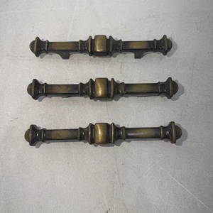 Menge 3 Amerock 70er Vintage Messing Schrank/Schubladengriff 3" Mitte MCM - Bild 1 von 6