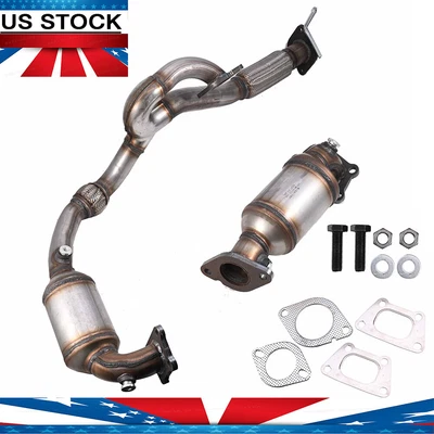 2x Catalytic Converter Front for Cadillac SRX 2010-2011 Saab 9-4X 2011 V6 3.0L - Image 1 of 4