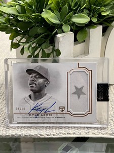 Kyle Lewis Topps 2020 Dynasty RPA /10 Patch Relic Rookie Card Auto Autograph RC