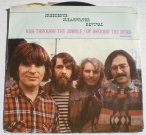 Creedence Clearwater Revival 7" 45 RPM Run Through The Jungle 1970 Fantasy 641 - Imagen 1 de 2
