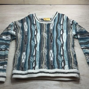 Mulga Classics 100% Wool Australian Made Medium 3-D Style Multicolor Sweater - Picture 1 of 22