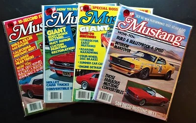HOT ROD MAGAZINE "MUSTANG" LOT OF 4 "1983, 84, 85"  (158) - Image 1 of 4