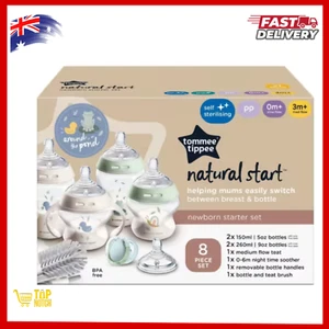 Tommee Tippee 8 Piece Natural Start Newborn Starter Set 0+ months - Picture 1 of 6
