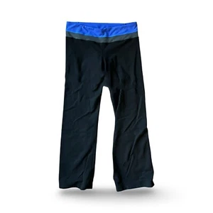 Leggings Lululemon Talla 10 Reg Negro Ranura Pierna Acampanada Pantalones de Yoga - Imagen 1 de 6