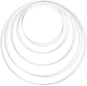 Cerchio in metallo colore bianco 50cm