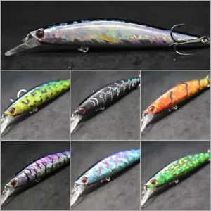 Jerkbait Fishing Lures Hard Bait Tackle Minnow wLure Tight Wobble Floating M673 - Picture 1 of 77