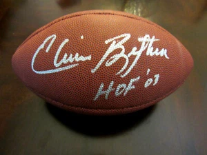 ELVIN BETHEA HOF 03 HOUSTON OILERS SIGNED AUTO WILSON FOOTBALL SCHWARTZ BEAUTY - Picture 1 of 5