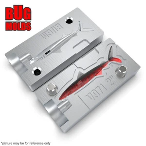 Cebo Hágalo Usted Mismo Molde de Pesca Cebos de Plástico Suave Señuelo Plastisol Bass SharkBait - Imagen 1 de 3