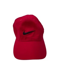Nike Just Do It Hat Adjustable One Size Red Cap SZ Toddler Hat Good Condition  - Picture 1 of 8