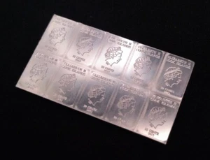 10 g Silberbarren 10 × 1 g Cook Island 999/1000 Feinsilber - Bild 1 von 3