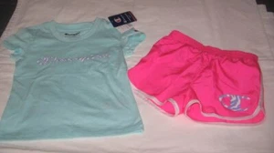 NWT Girls 5 CHAMPION 2 Pc Outfit Set Shorts & Short Sleeve Top NEW - Picture 1 of 1