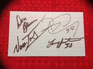 38 Special Rock Band Autographed 3x5 Index Card Signed Autograph - Picture 1 of 1