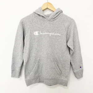 Champion Girls Gray Logo Hoodie Size Large - Picture 1 of 4