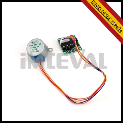 5V Stepper Motor paso a paso 28BYJ-48 + Driver Junta ULN2003 para Arduino  - Imagen 1 de 3