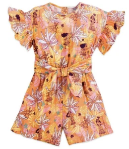 Disney Store Moana Romper Childrens Shirt Jumpsuit One Piece Young Girls Size 4 - Picture 1 of 8
