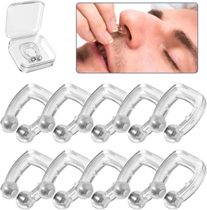 Anti Schnarch, Schnarchen Stopper,10 Stück Nasenklammer Schnarchen,Hilfsmittel G - Bild 1 von 7