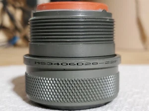 ICC MS3406D28-22P Connettore circolare MIL Spec - Foto 1 di 3