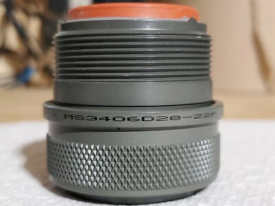 ICC MS3406D28-22P Circular MIL Spec Connector - Image 1 of 3