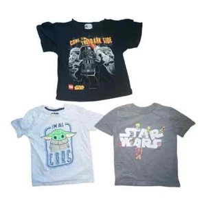 Star Wars Legos Lot of Three T-Shirts Short Sleeve Boys 6 & 7 EUC - Picture 1 of 10