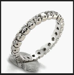 18K 750 White Gold Memory 0,72 Ct.T Ring Unikat RG 52 / 53 Diamant Vollmemory - Bild 1 von 21