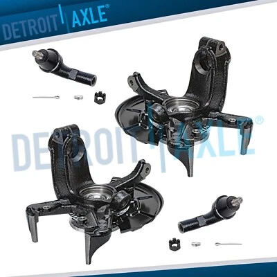 Front Knuckles Wheel Hubs Outer Tie Rods Kit for VW Volkswagen Beetle Golf Jetta - Image 1 of 4