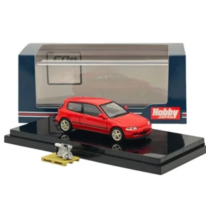 1:64 Hobby Japan EG6 Sir-S With Engine Milano Red Diecast Toys Car HJ641017SR US - Picture 1 of 5