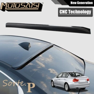 Fits BMW 3 Series 06-11 Sedan Rear Roof Spoiler Wing Lower Kick Ducktail Style - Image 1 of 4