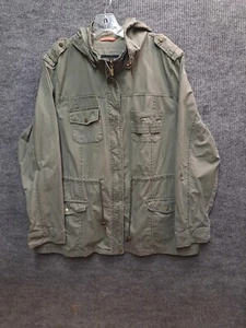 New look Jacket 2XL LS Green Military Outdoors Casual - Picture 1 of 5