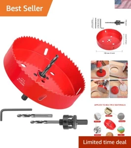 6 Inch Hole Saw - 152mm HSS Bi-Metal Hole Cutter for Different Project with S... - Picture 1 of 8
