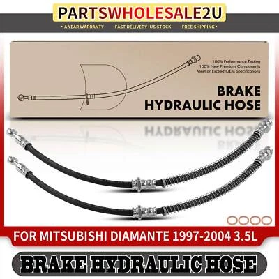 Front Left & Right Brake Hydraulic Hose for Mitsubishi Diamante 1997-2004 3.5L - Image 1 of 4