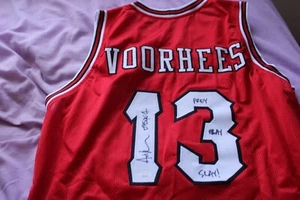 Sja Size Xl Jason Voorhees Autographed By Ari Lehman Basketball 🏀 JerseyJSA - Picture 1 of 3