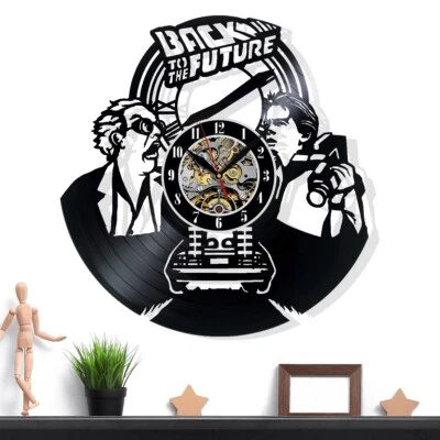 Reloj de Pared Vinilo Regreso al Futuro - Decoración Retro - Acento Hogar - Regalo Perfecto Foto 1 de 4