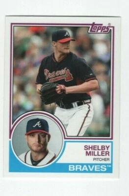 2015 TOPPS ARCHIVES RETRO 1983 SHELBY MILLER ATLANTA BRAVES #230 - Image 1 of 4