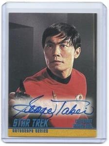 Star Trek TOS 1998 George Takei (Espejo Hikaru Sulu) autógrafo tarjeta automática #A33 - Imagen 1 de 2