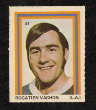 Rogie Vachon 1972-73 Eddie Sargent NHL Players Stickers #87 - Los Angeles Kings