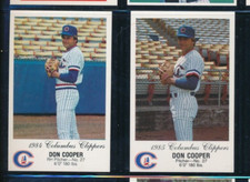 Lot (2) 1994 1995 Columbus Police #27 Don Cooper Columbus Clippers (GY59) SWSW7