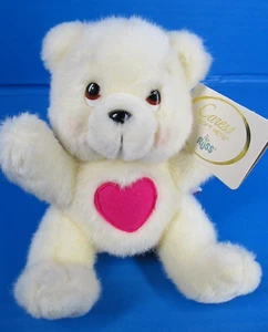 RUSS Caress Soft Baby Happie White Bear Plush 5” w/Tag Pink Heart - Picture 1 of 8