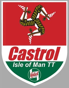 2x PEGATINA CASTROL ISLA DE MAN TT - Imagen 1 de 1
