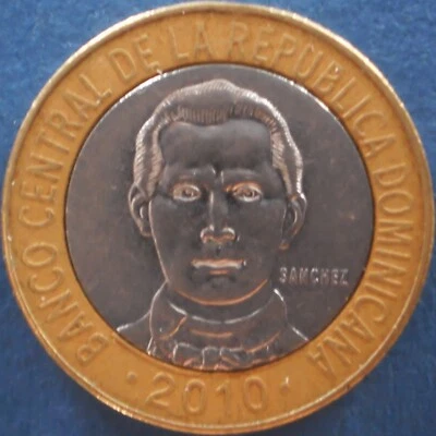 DOMINICAN REPUBLIC 5 PESOS 2010 Dominicana Dominikanische Dominicaine Domenicana - Image 1 of 2