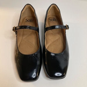 Sofft Elsey Lackleder Mary Jane Ballerinas Zehenschuh 6 schwarz - Bild 1 von 10