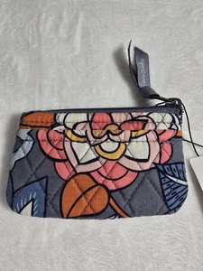 Portamonete Vera Bradley tropicale sera grigio floreale nuovo con etichetta - Foto 1 di 5