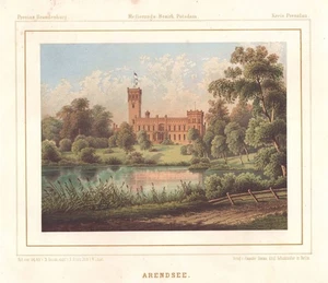Schloss Arendsee Nordwestuckermark LK Uckermark Brandeburgo LithoDuncker 1860 - Picture 1 of 1