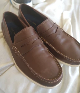 COLE HAAN GRAND 360 MENS BROWN LEATHER LOAFERS/ SLIP ON SHOES, 10.5M - Picture 1 of 6