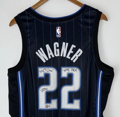 Franz Wagner "#8 PICK" Signed Orlando Magic Nike Autographed NBA Auto Jersey BAS - Image 1 of 4