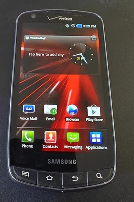 Samsung Droid Charge Black Verizon 4G LTE Smartphone SCH-I510 - Image 1 of 4